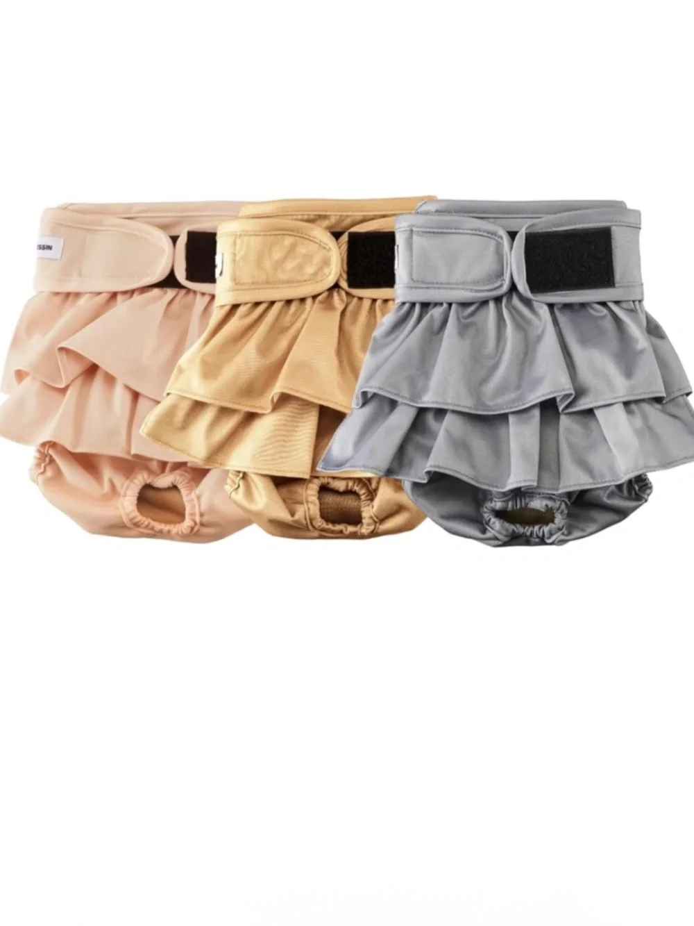VUNCESSIN NWT *3* Reusable Female Dog Diapers (L)